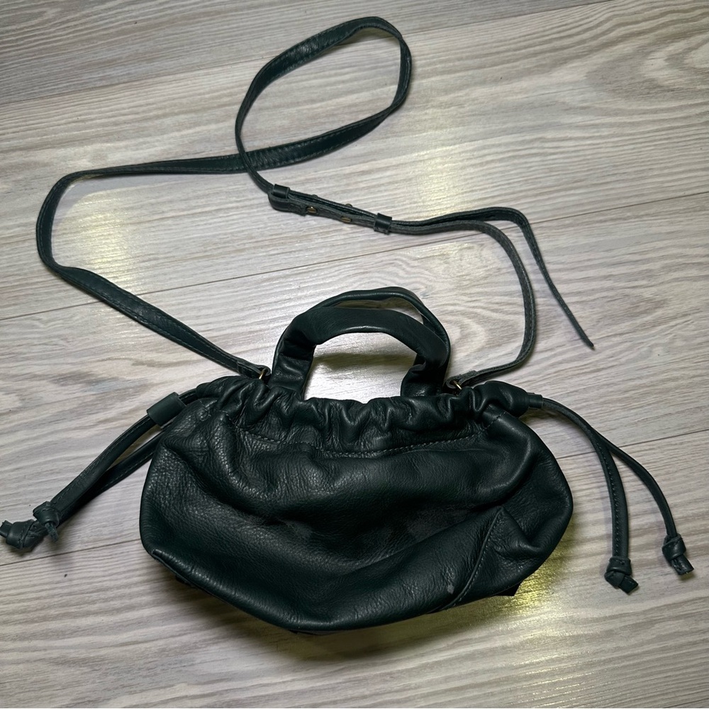 Madewell Mini Leather Green Bag - Picture 2 of 5